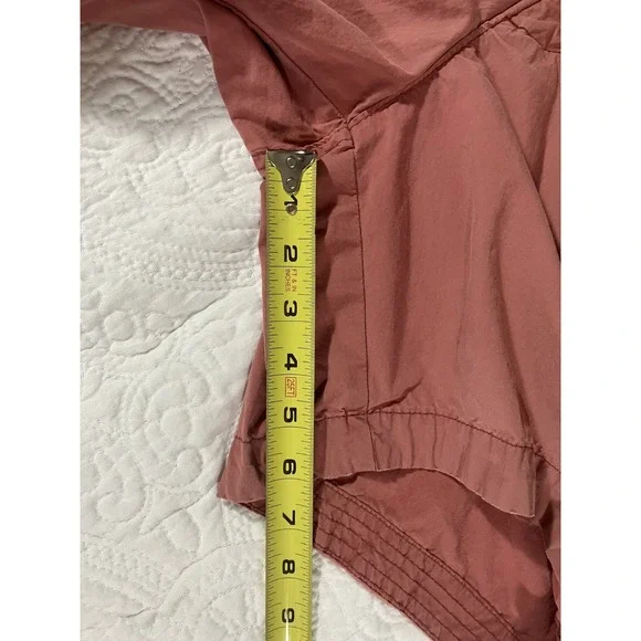 Abercrombie & Fitch Chino Shorts Mens Size 30 Salmon Distressed Drawstring - Picture 5 of 6